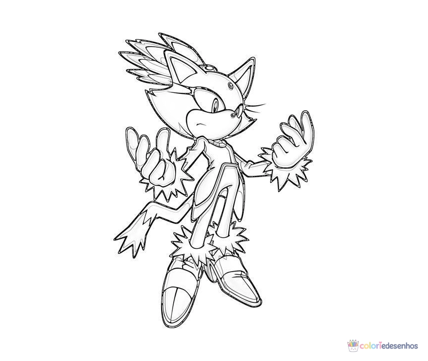 Sonic para colorir