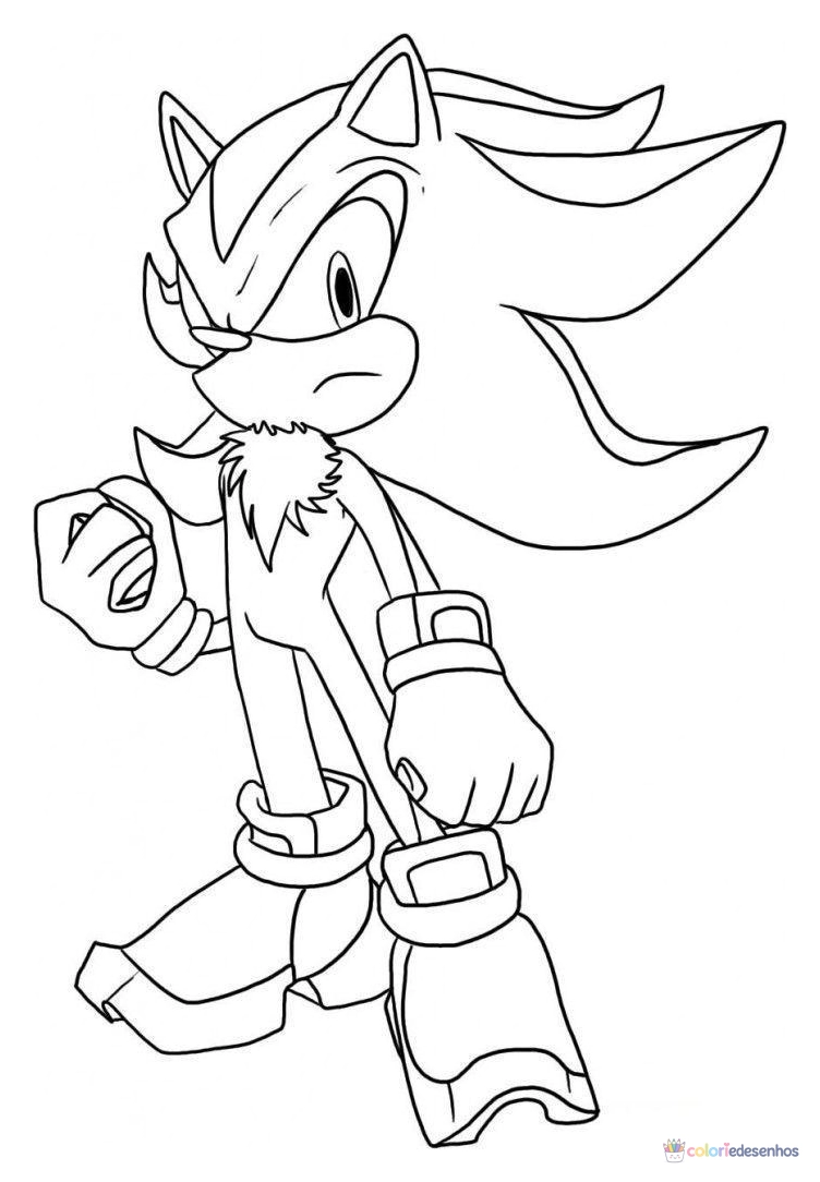 Sonic para colorir
