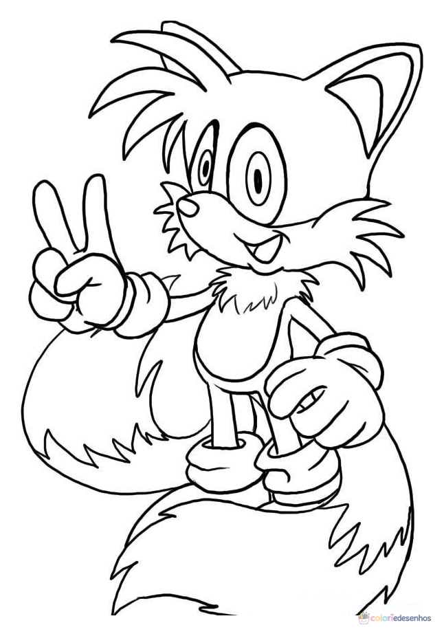 Sonic para colorir