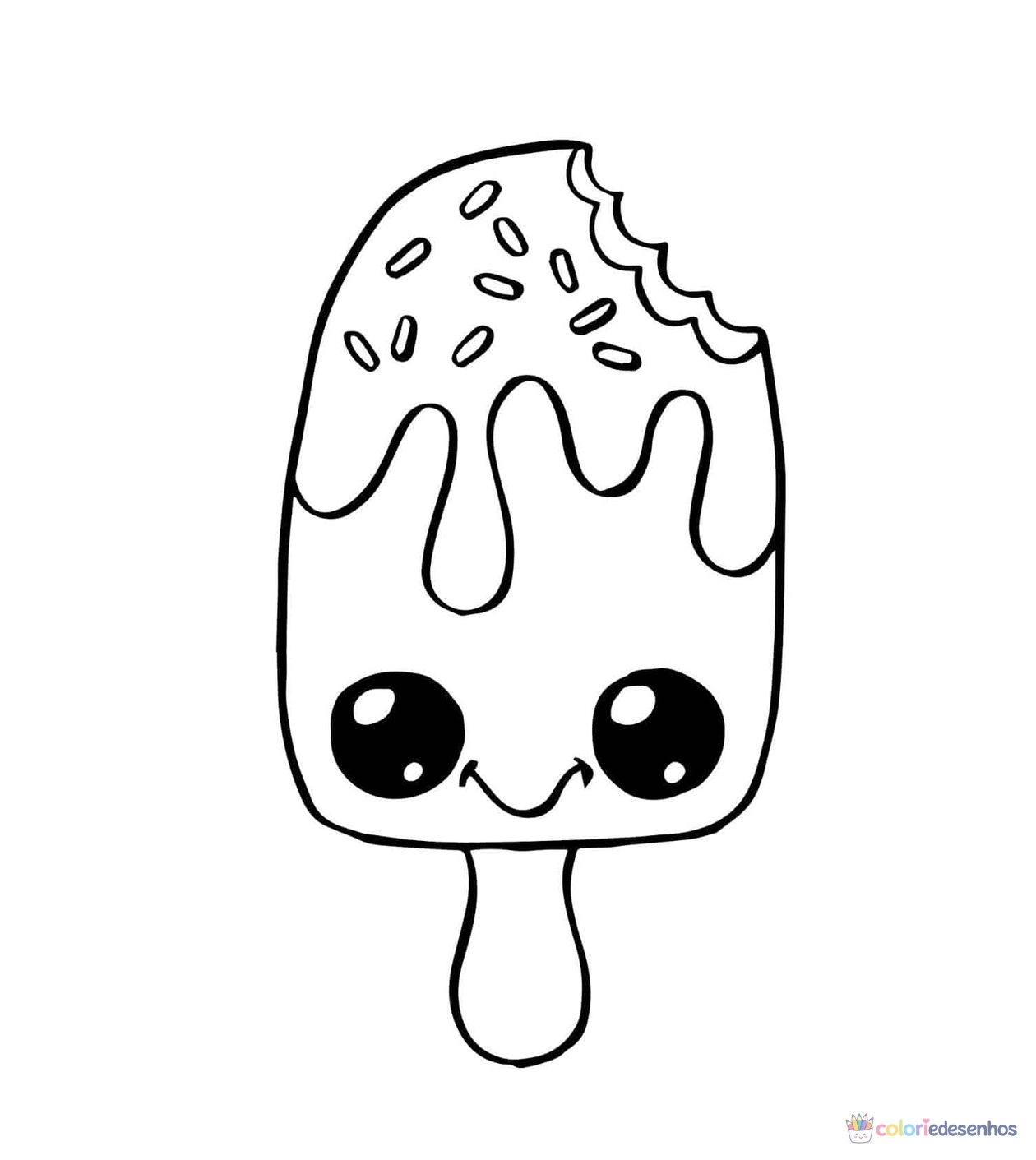 Desenhos de Sorvetes para colorir
