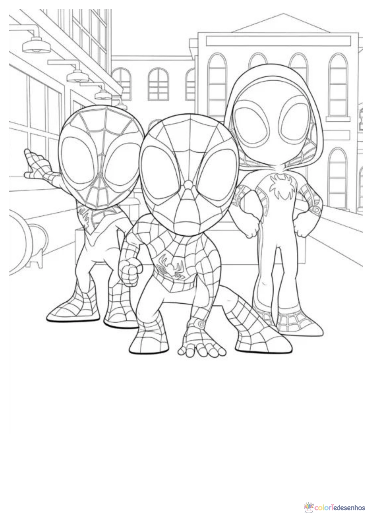 Desenhos de Spidey e Seus Amigos Espetaculares para colorir