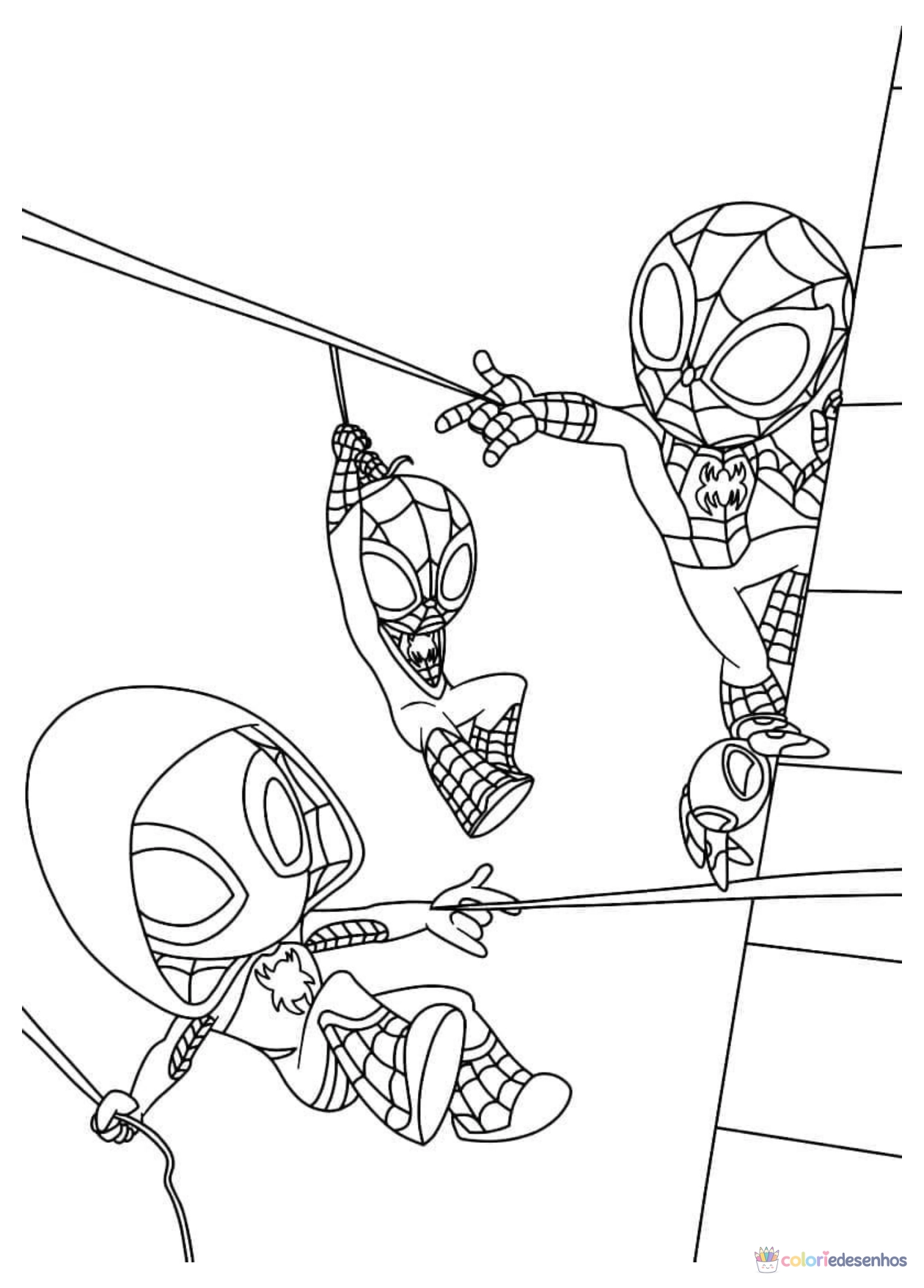 Spidey e seus Amigos Espetaculares para imprimir e colorir para colorir