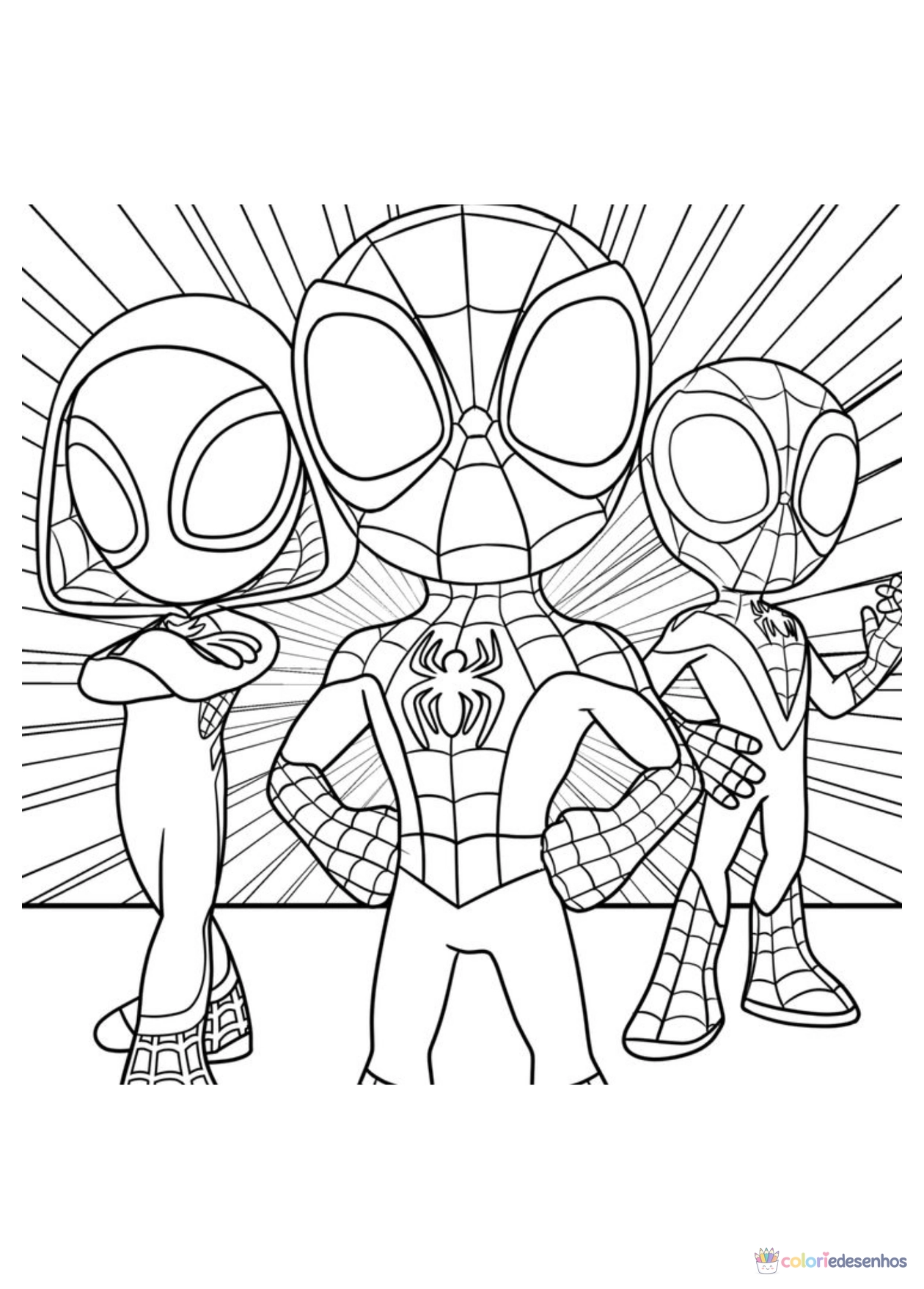Spidey e seus Amigos Espetaculares para imprimir e colorir para colorir