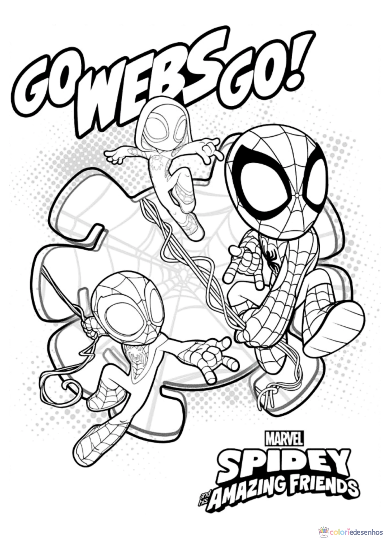 Spidey e seus Amigos Espetaculares para imprimir e colorir para colorir