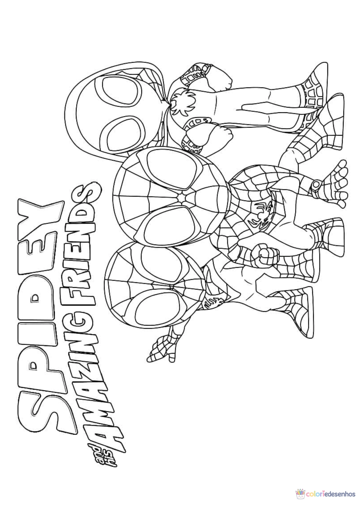 Spidey e seus Amigos Espetaculares para imprimir e colorir para colorir