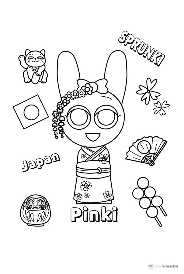 Sprunki para colorir