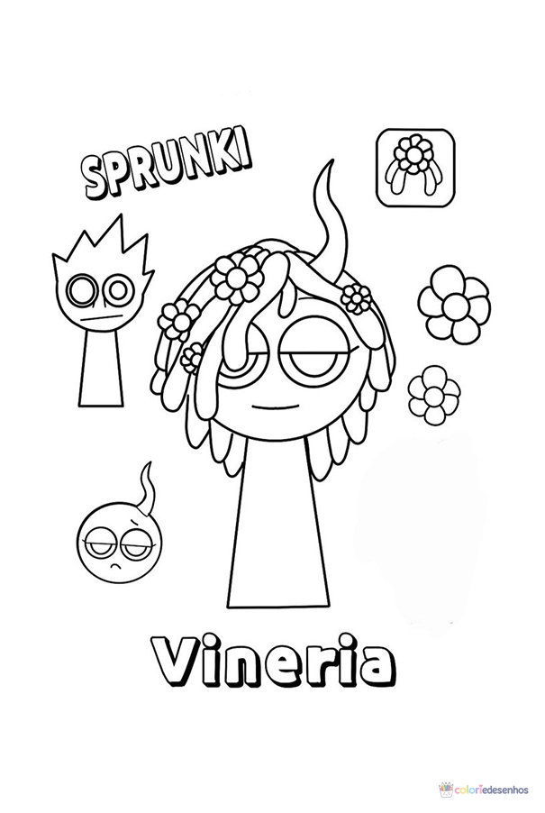Sprunki para colorir
