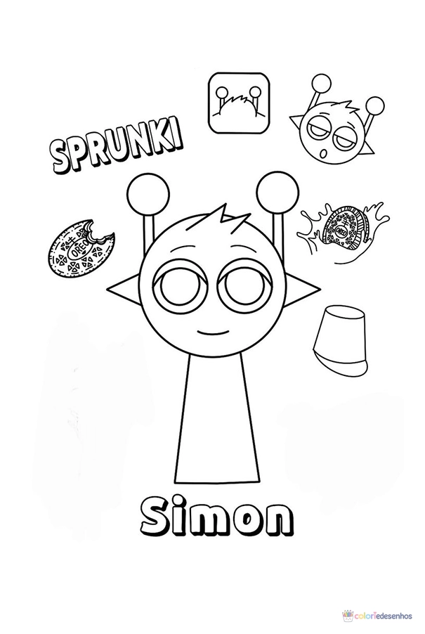 Sprunki para colorir