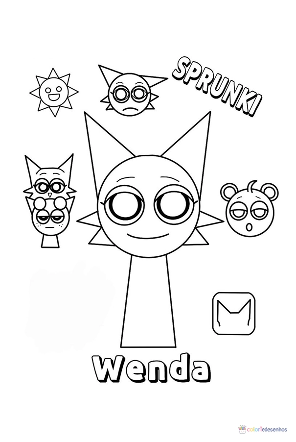 Sprunki para colorir