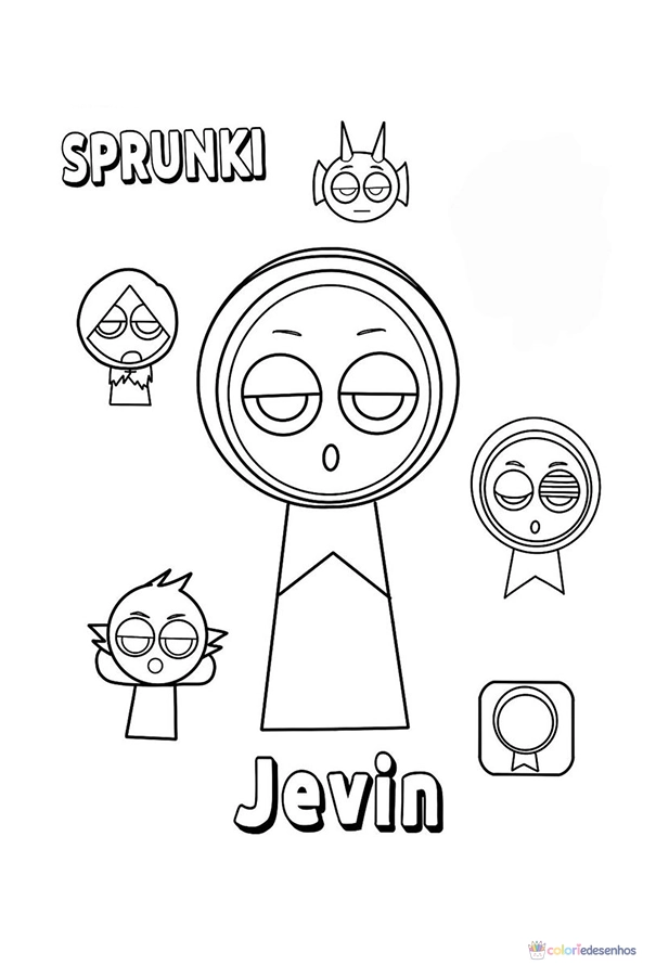Sprunki para colorir