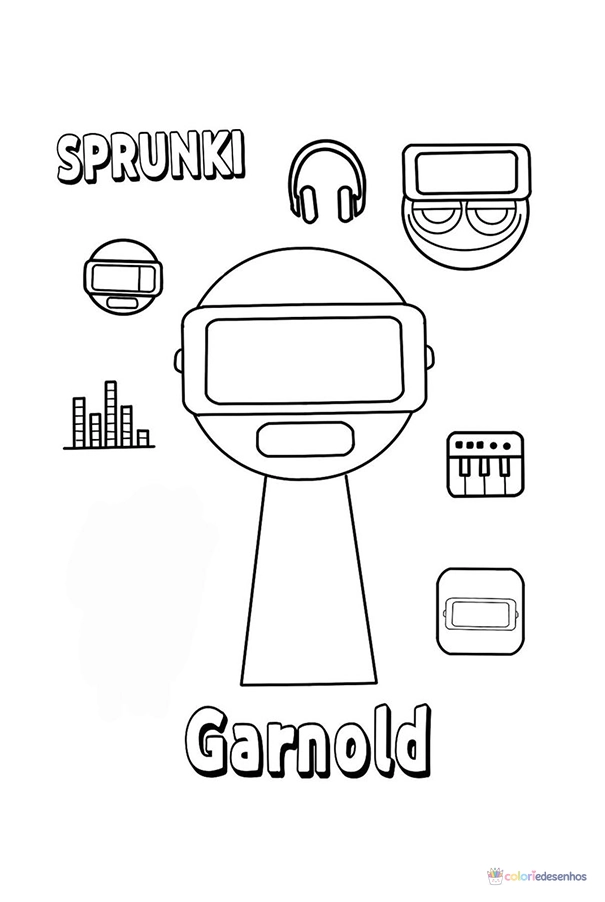 Sprunki para colorir