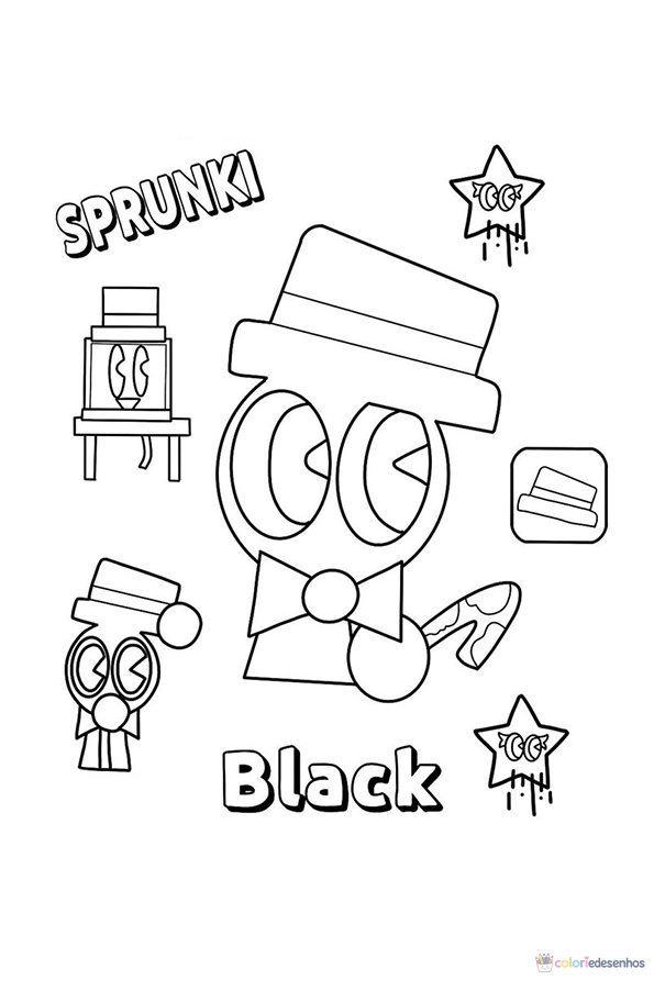 Sprunki para colorir