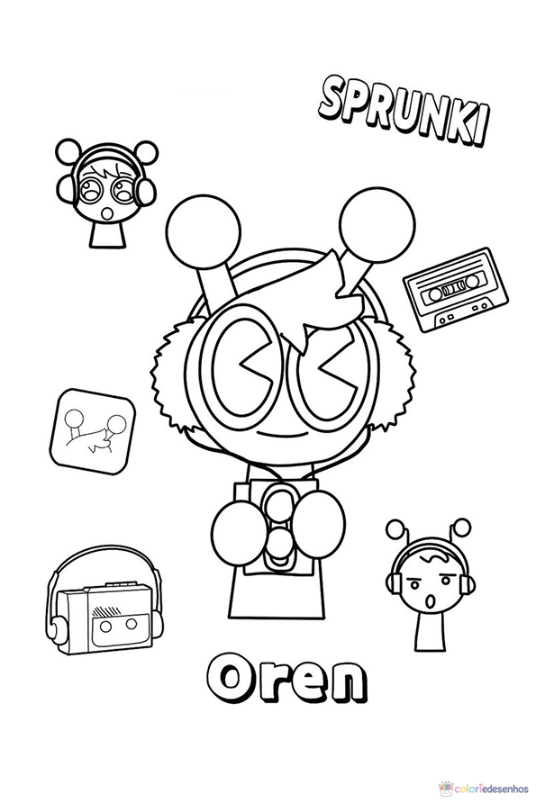 Sprunki para colorir