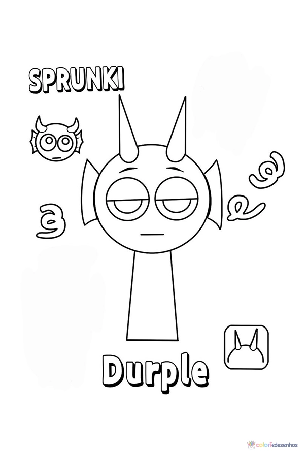Sprunki para colorir