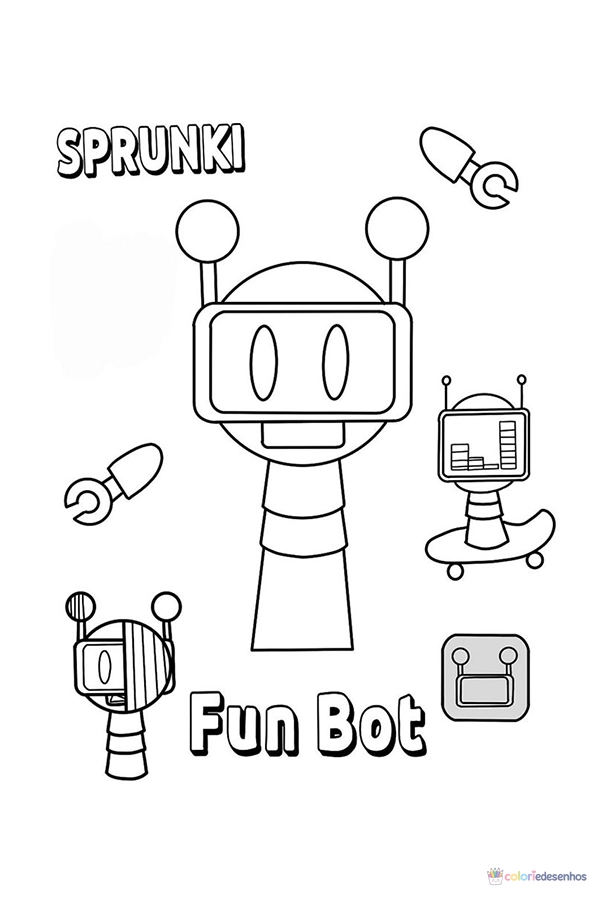 Sprunki para colorir