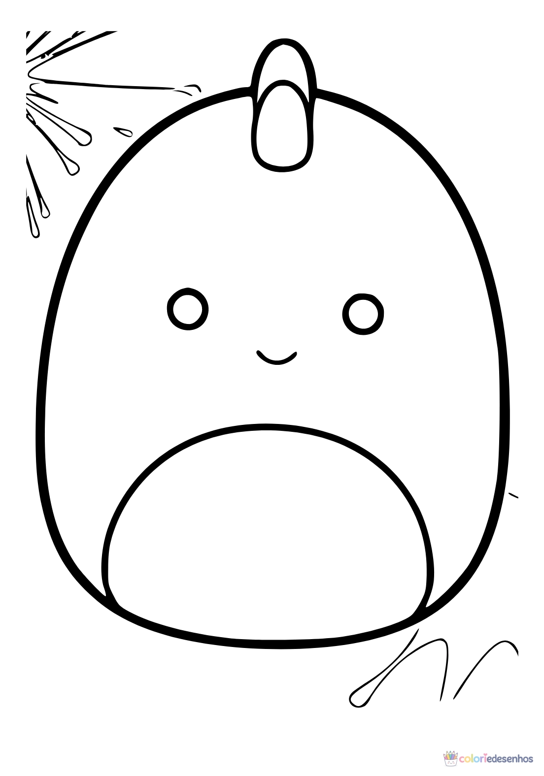 Desenhos de Squishmallow para colorir