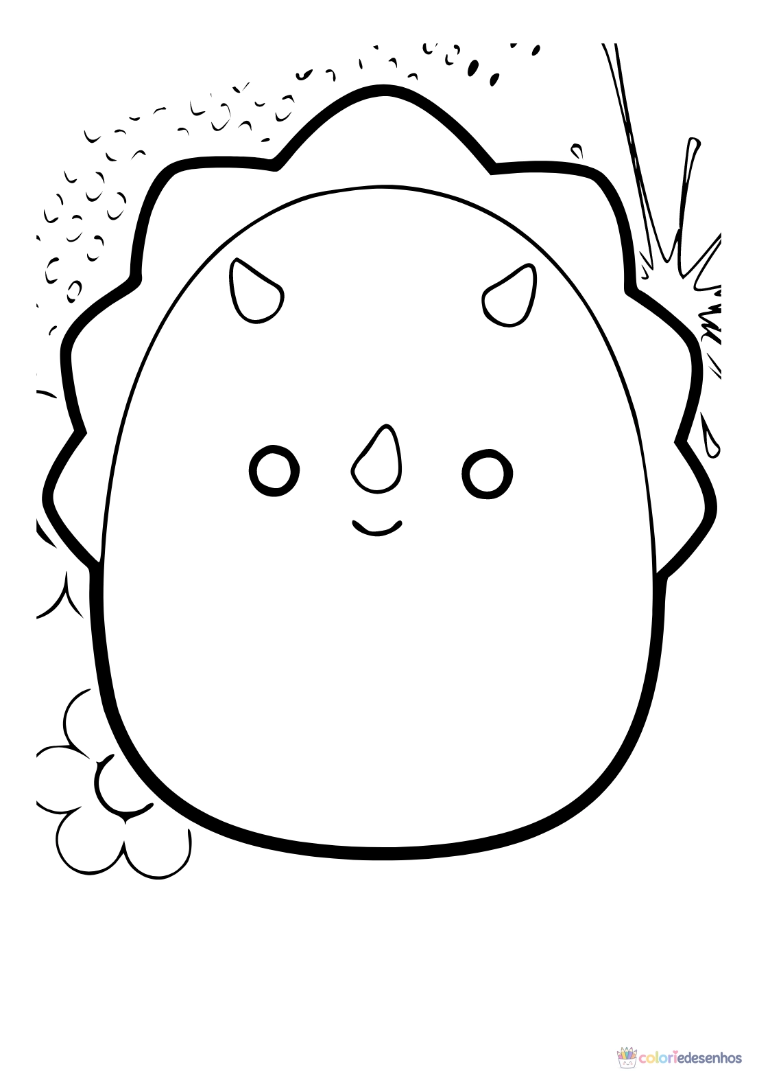 Squishmallow para imprimir e colorir para colorir