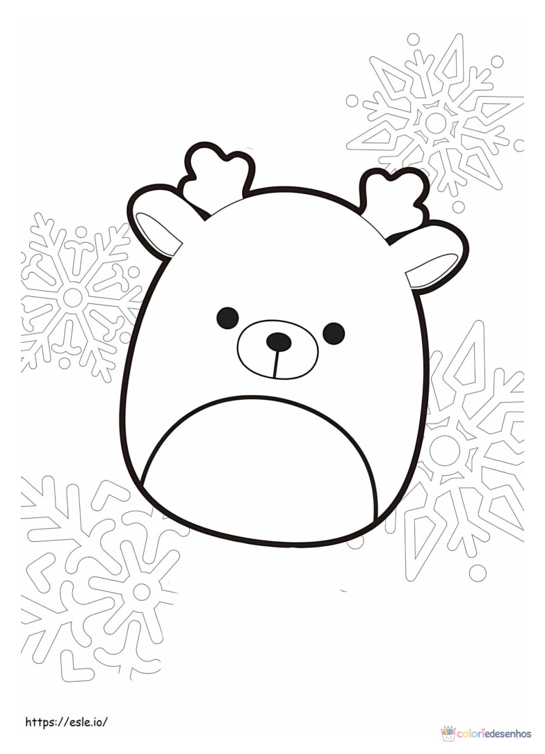 Squishmallow para imprimir e colorir para colorir