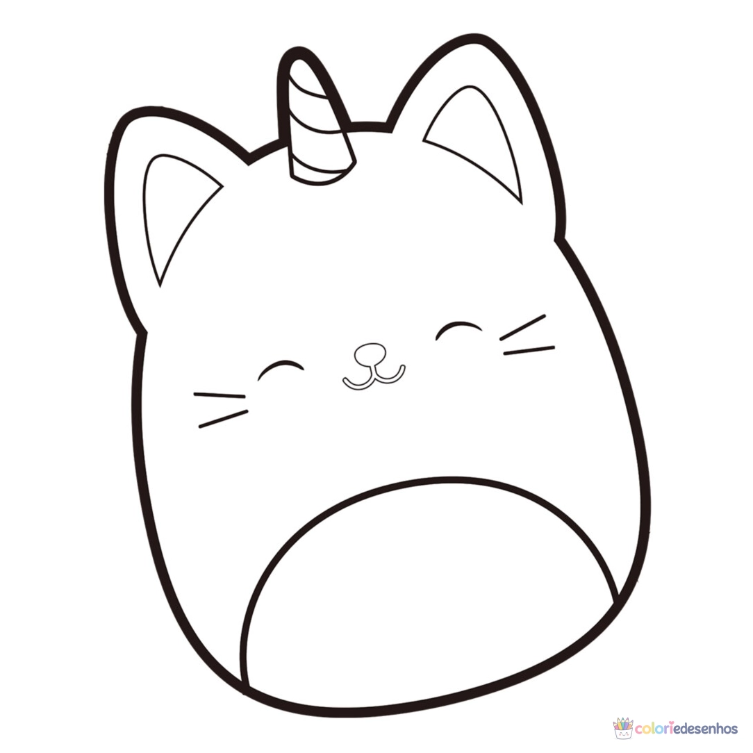 Squishmallow para imprimir e colorir para colorir