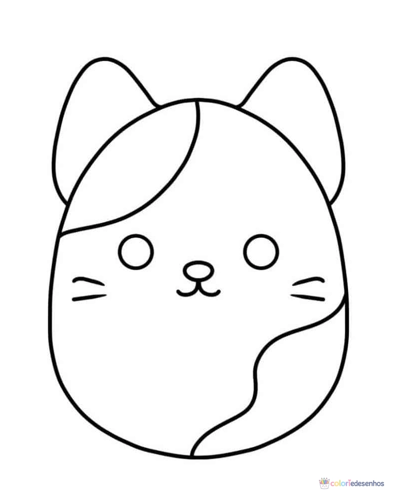 Squishmallow para imprimir e colorir para colorir