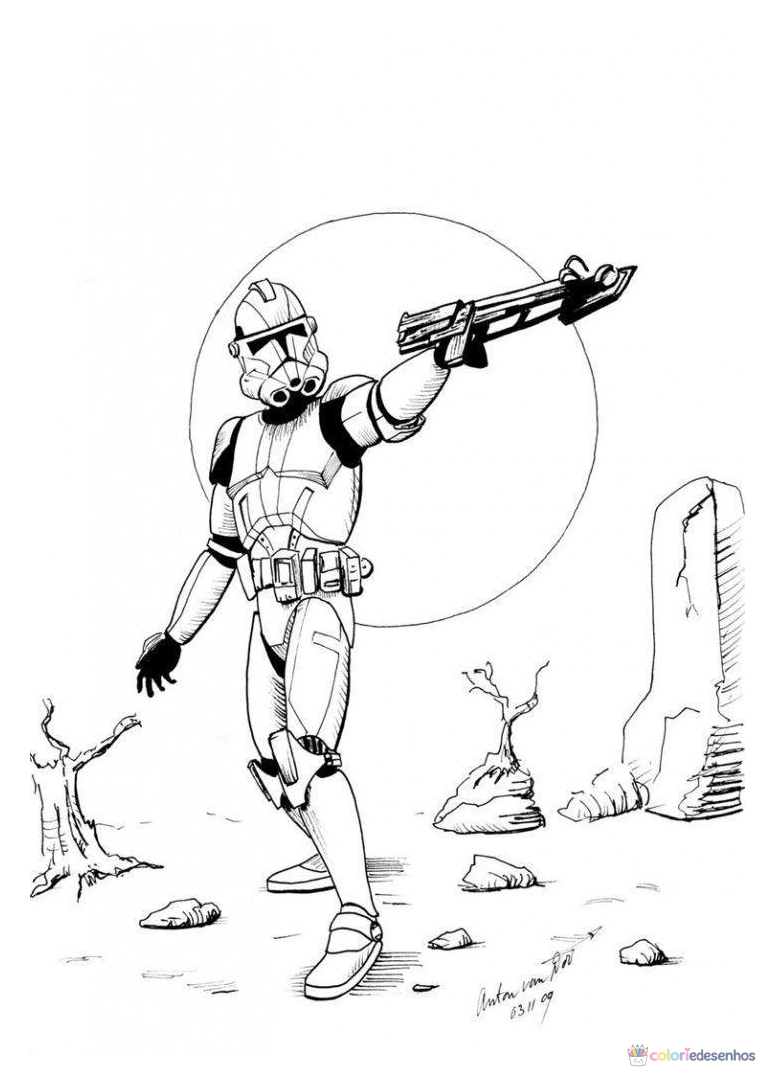 Desenhos de Star Wars para colorir