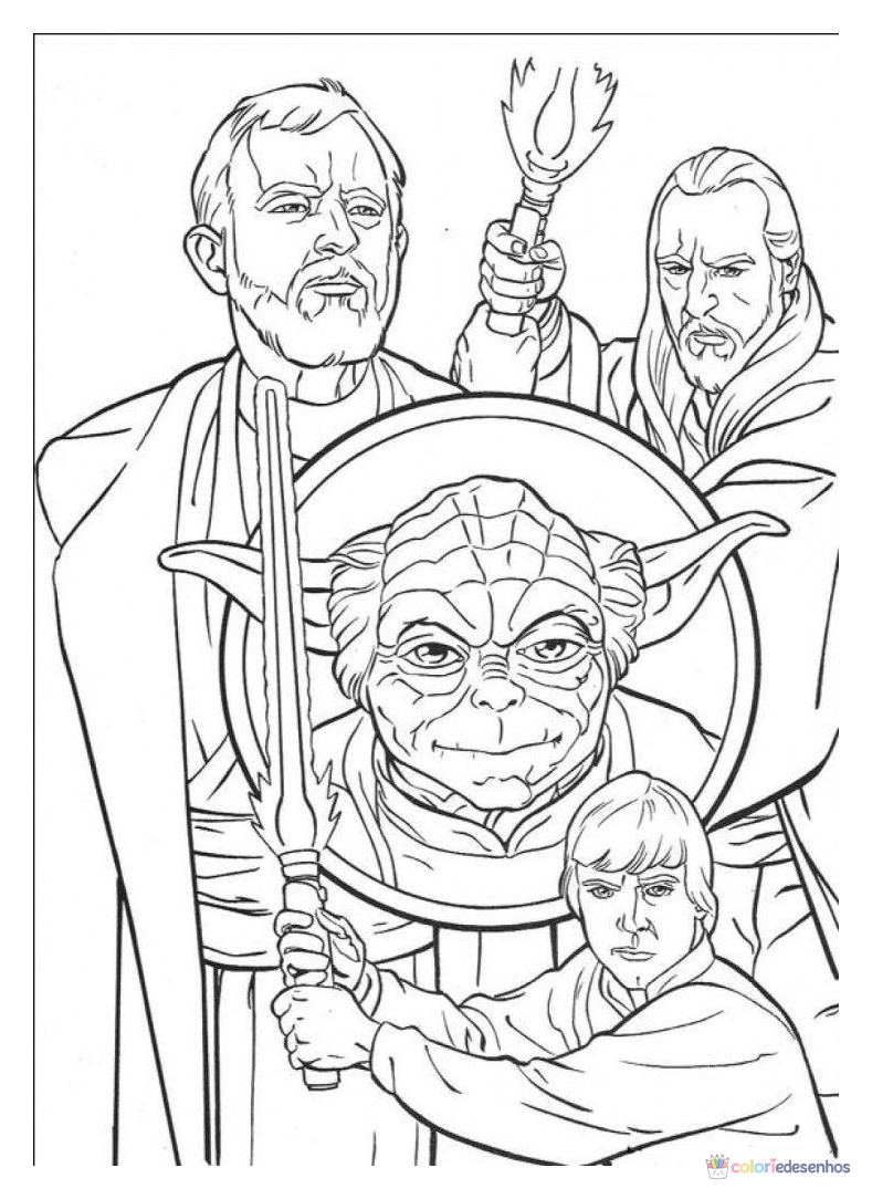 Star Wars para colorir