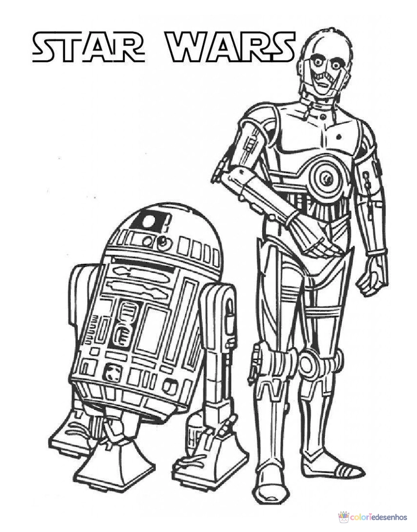 Star Wars para colorir