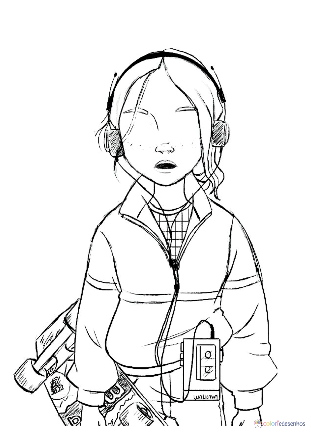 Stranger Things para imprimir e colorir para colorir