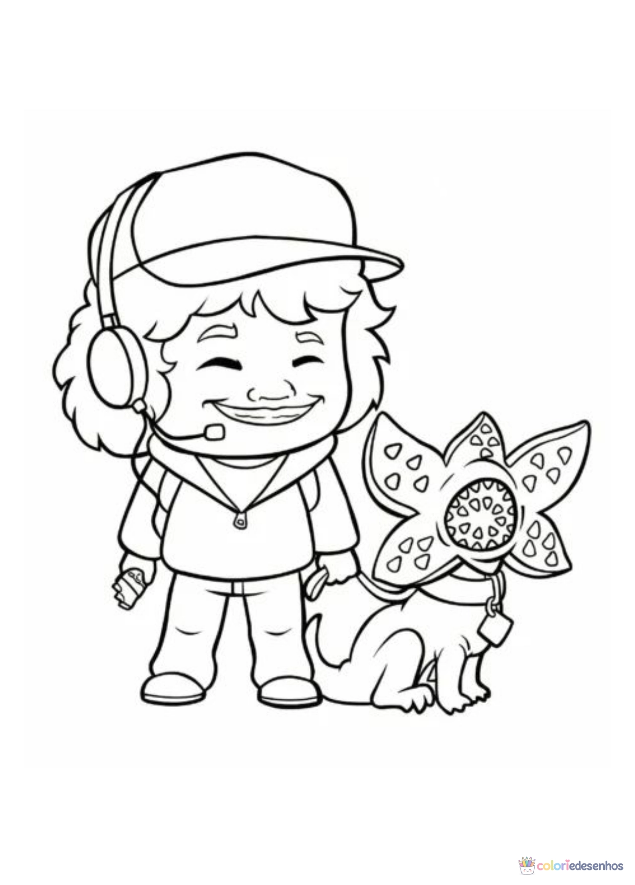 Stranger Things para imprimir e colorir para colorir