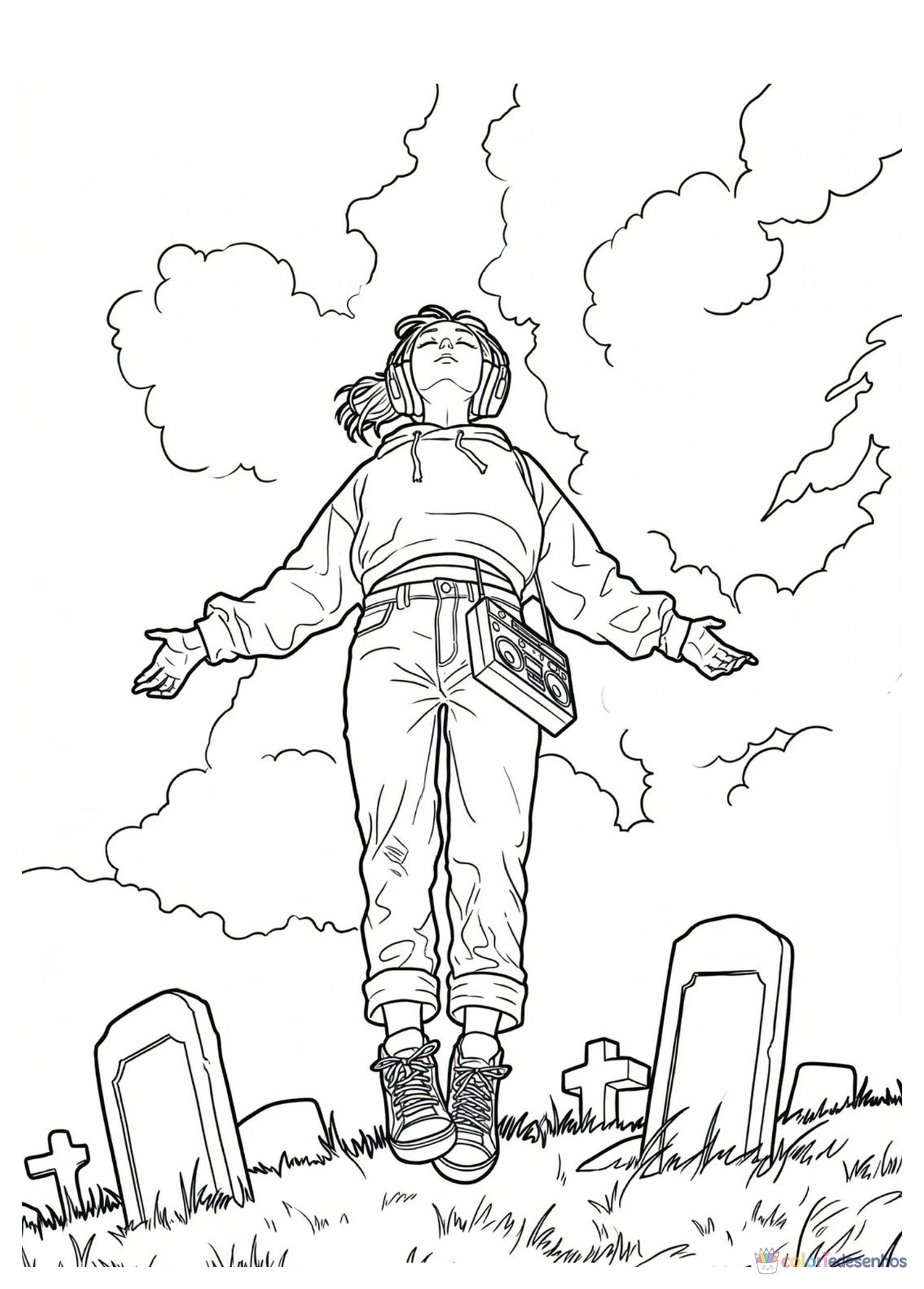 Stranger Things para imprimir e colorir para colorir