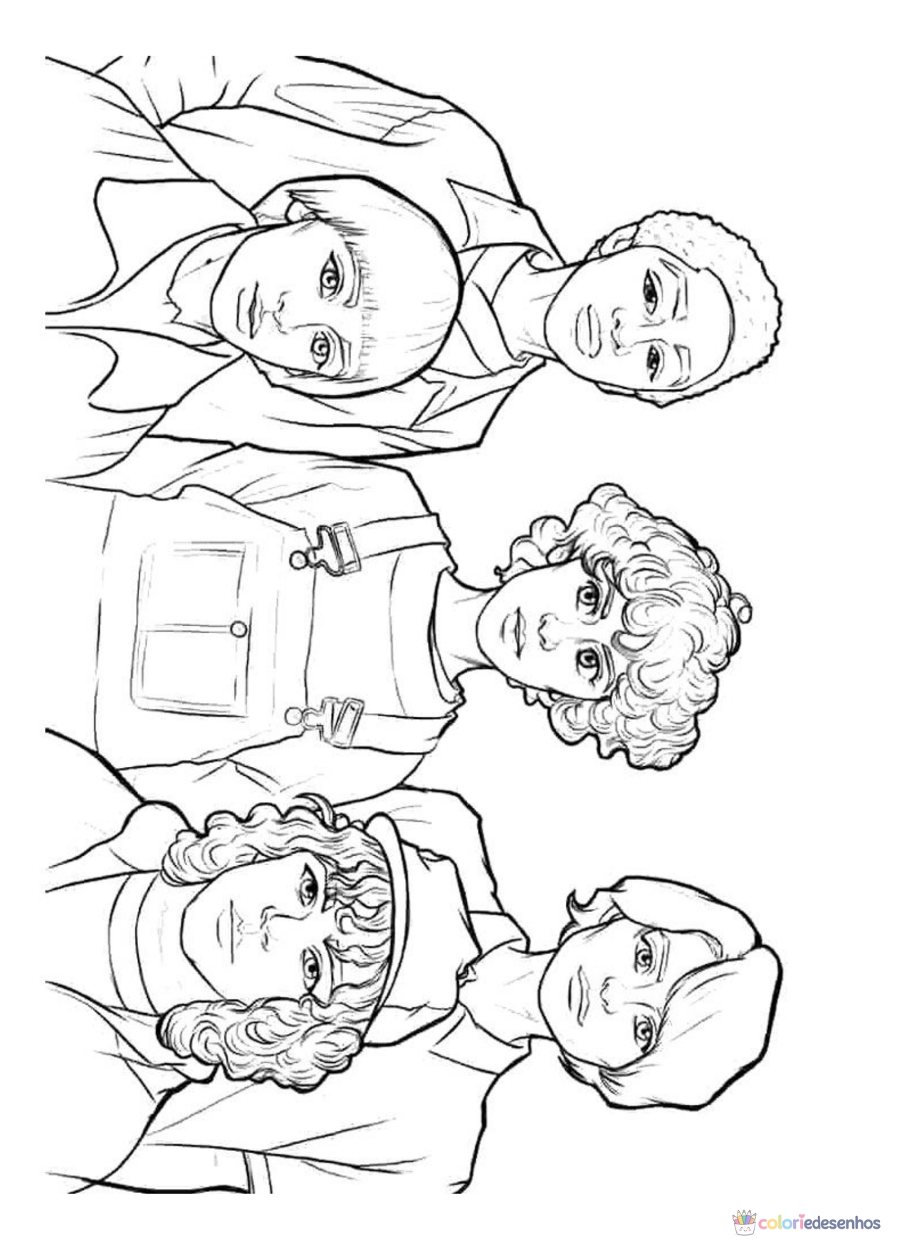 Stranger Things para imprimir e colorir para colorir