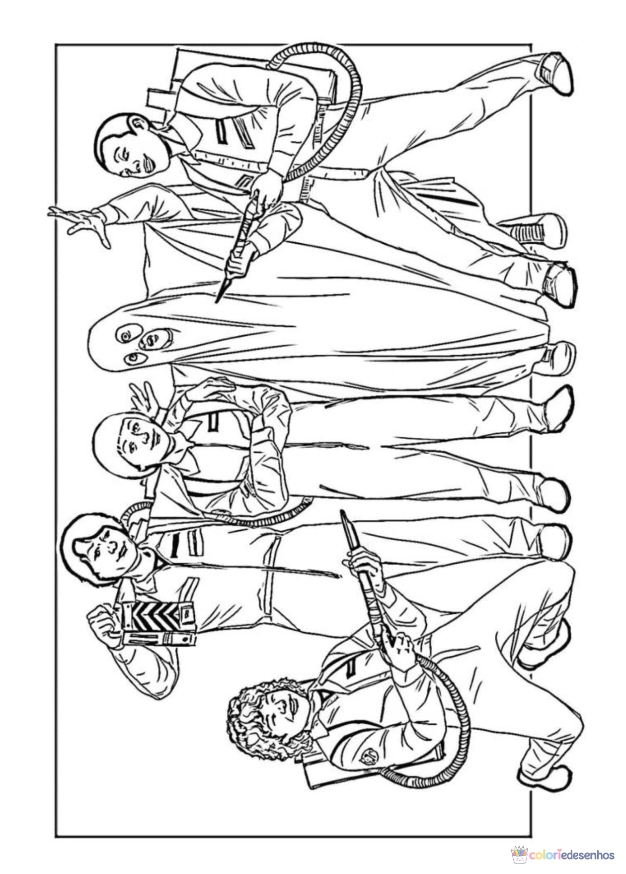 Stranger Things para imprimir e colorir para colorir