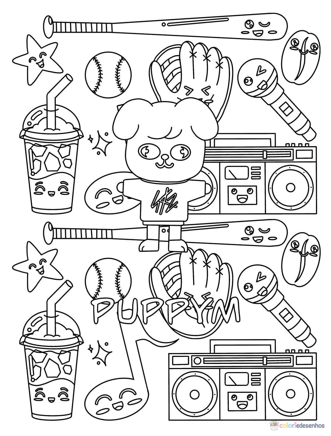 Stray Kids para colorir