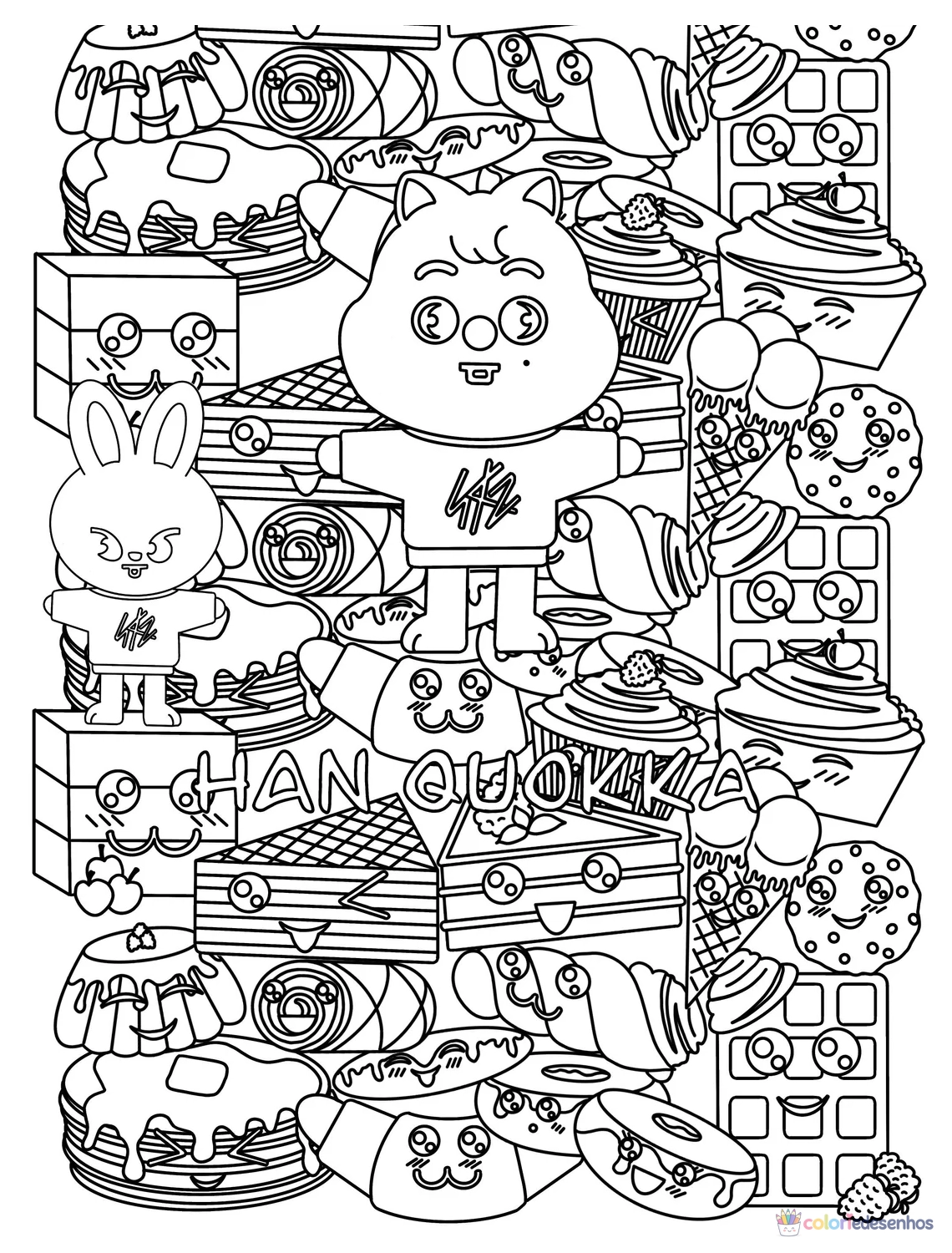 Stray Kids para colorir