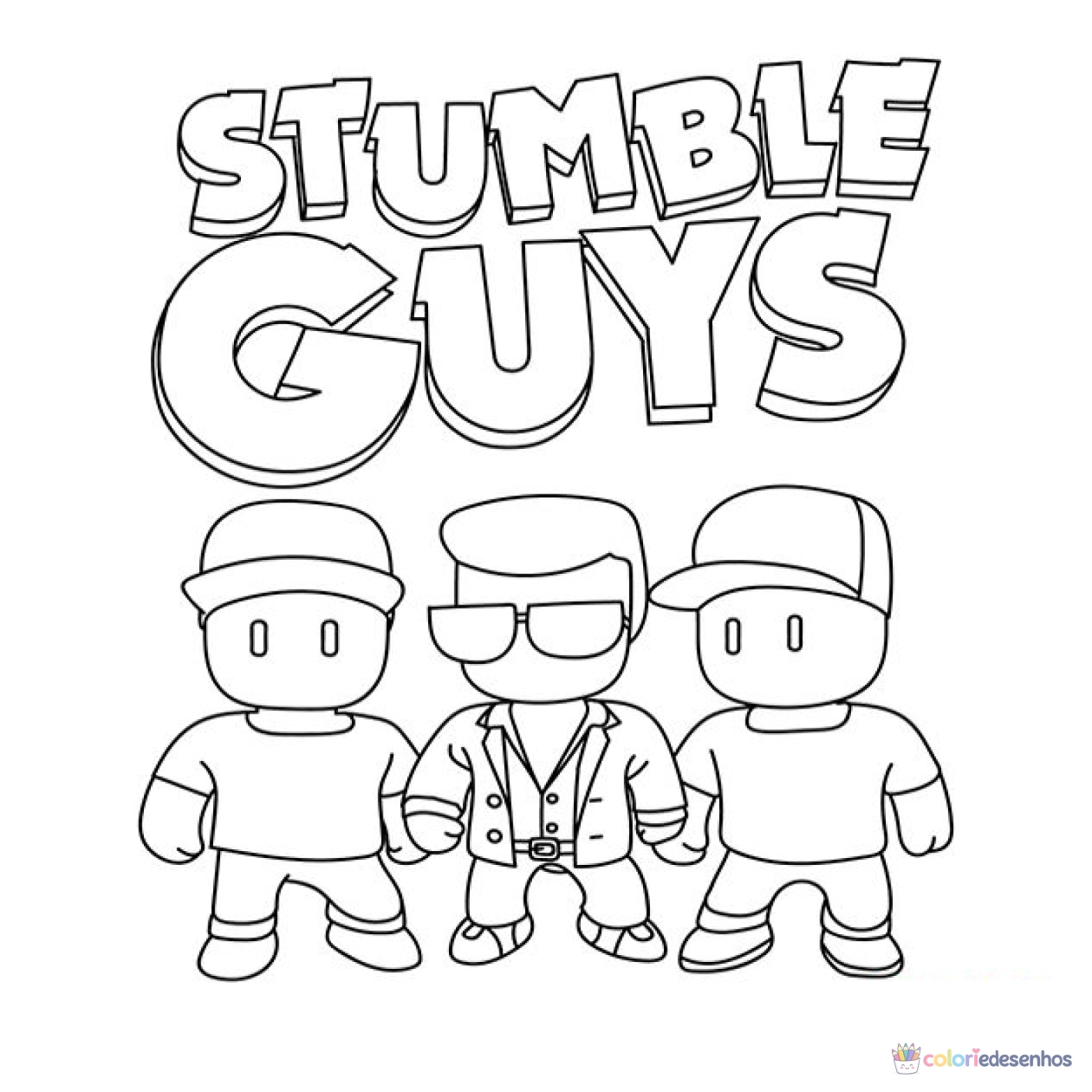 Desenhos de Stumble Guys para colorir
