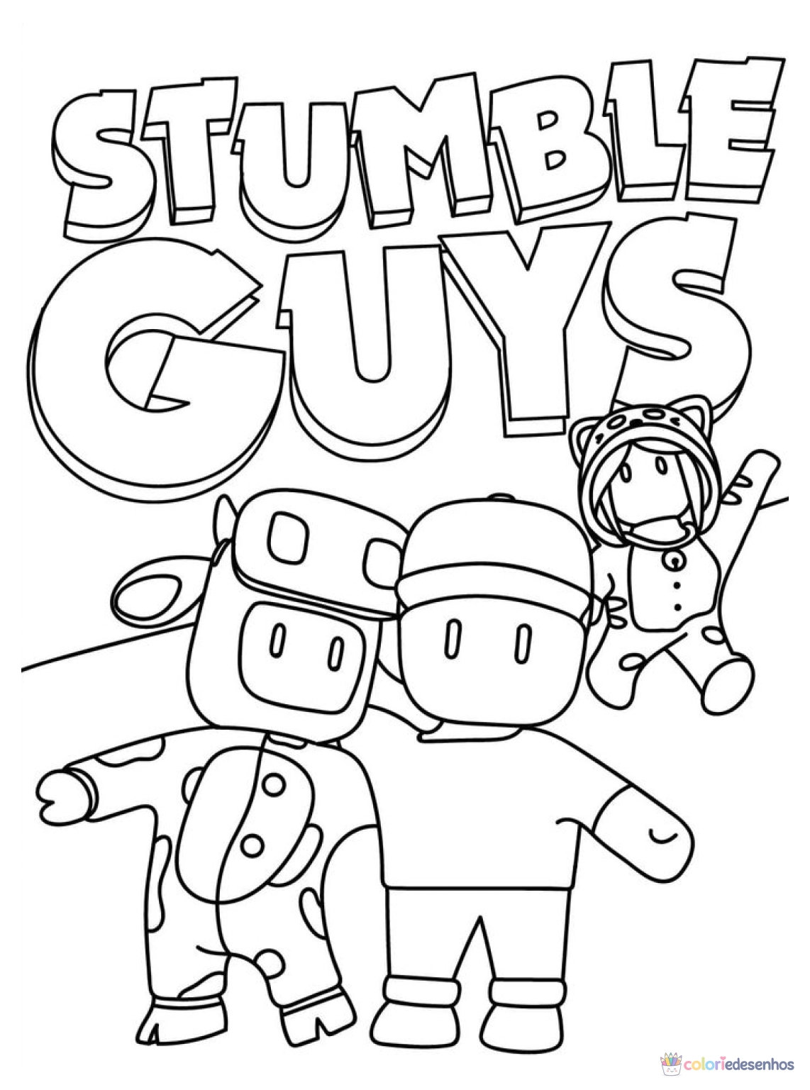 Stumble Guys para colorir