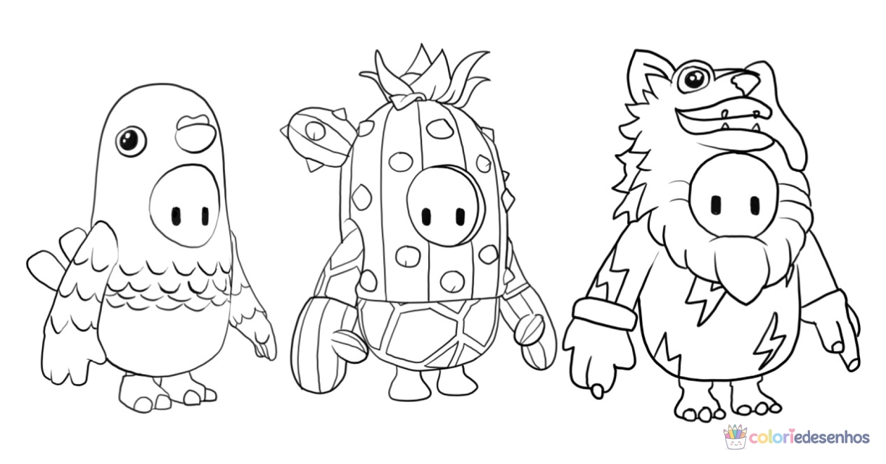 Stumble Guys para colorir
