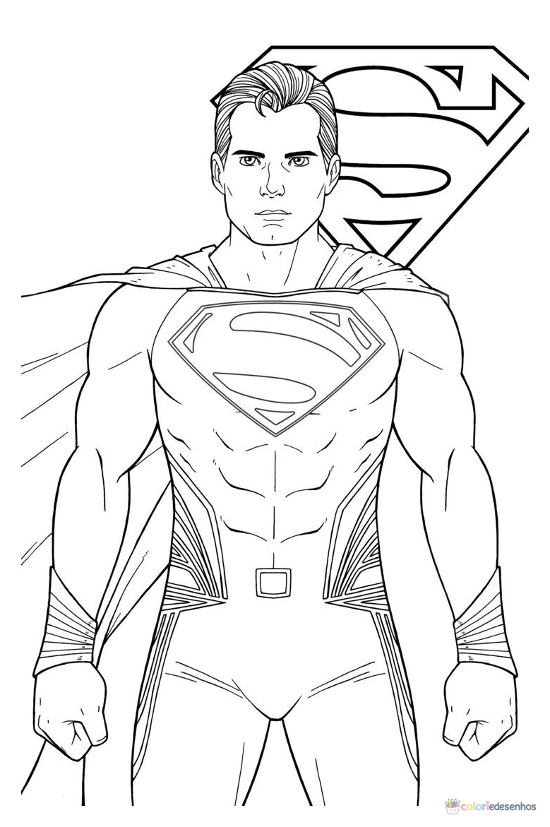 Superman (Super-homem) para colorir