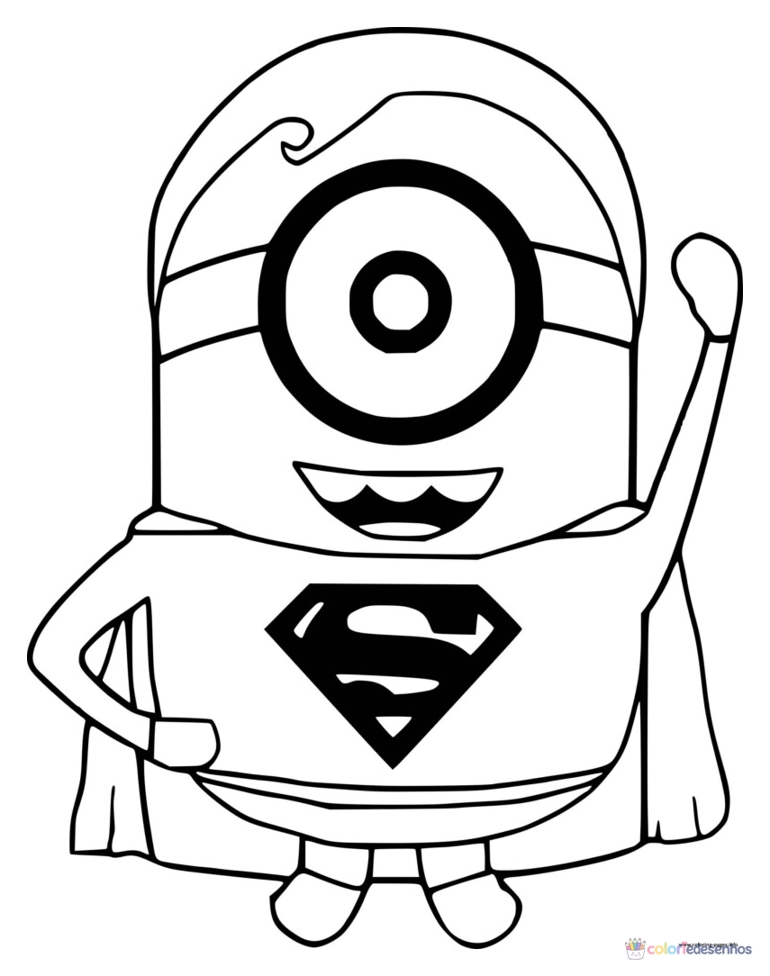 Superman (Super-homem) para colorir