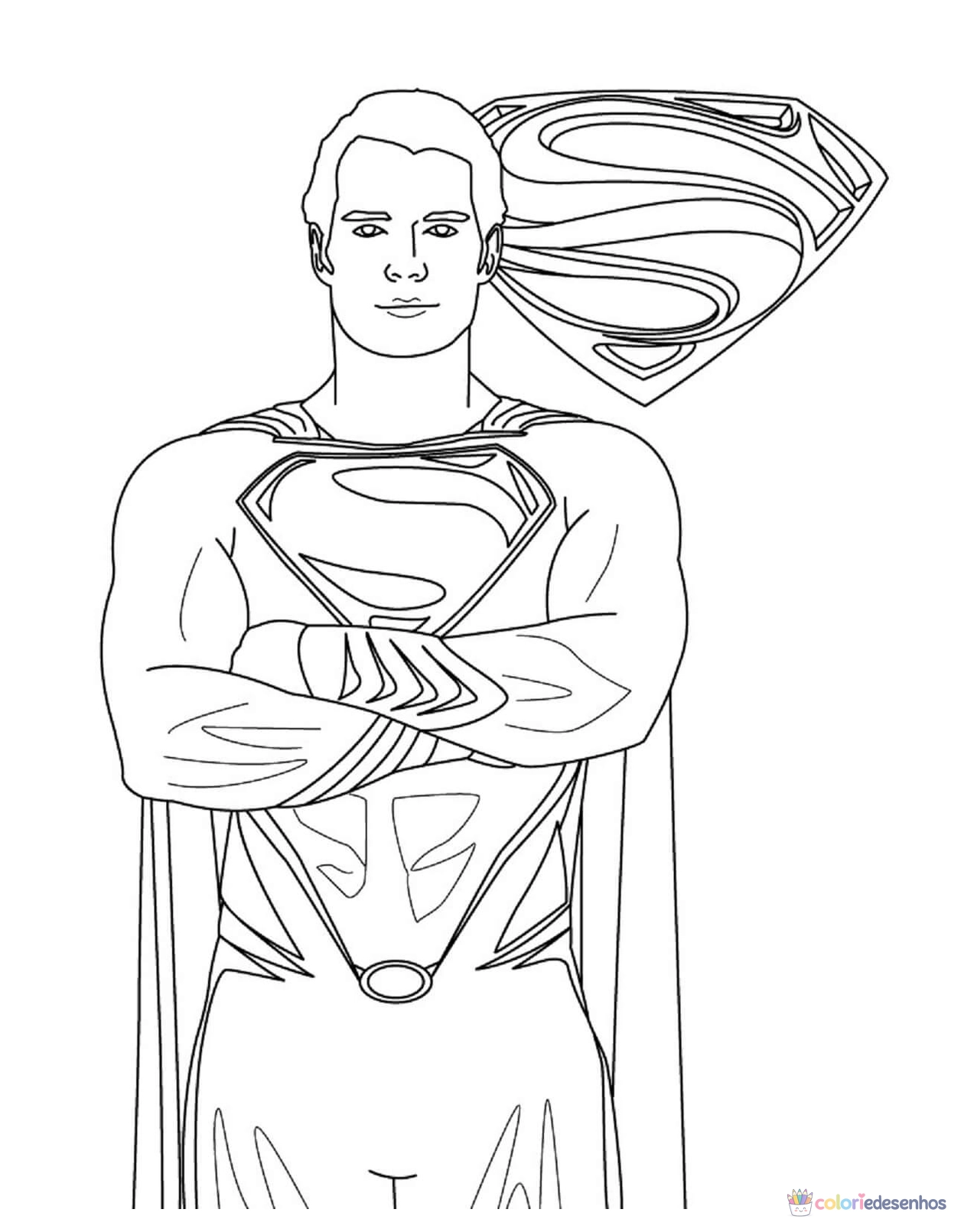 Superman (Super-homem) para colorir