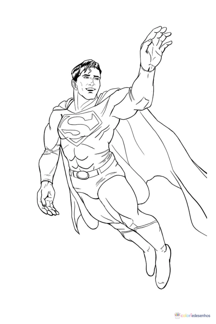 Superman (Super-homem) para colorir