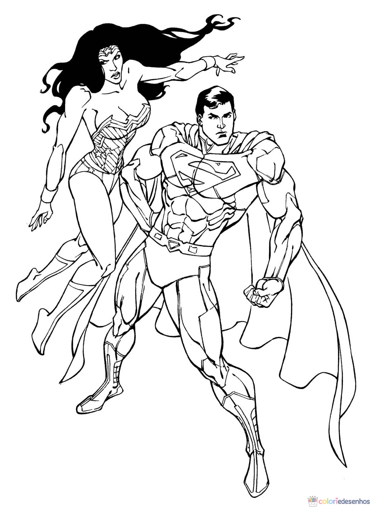 Superman (Super-homem) para colorir