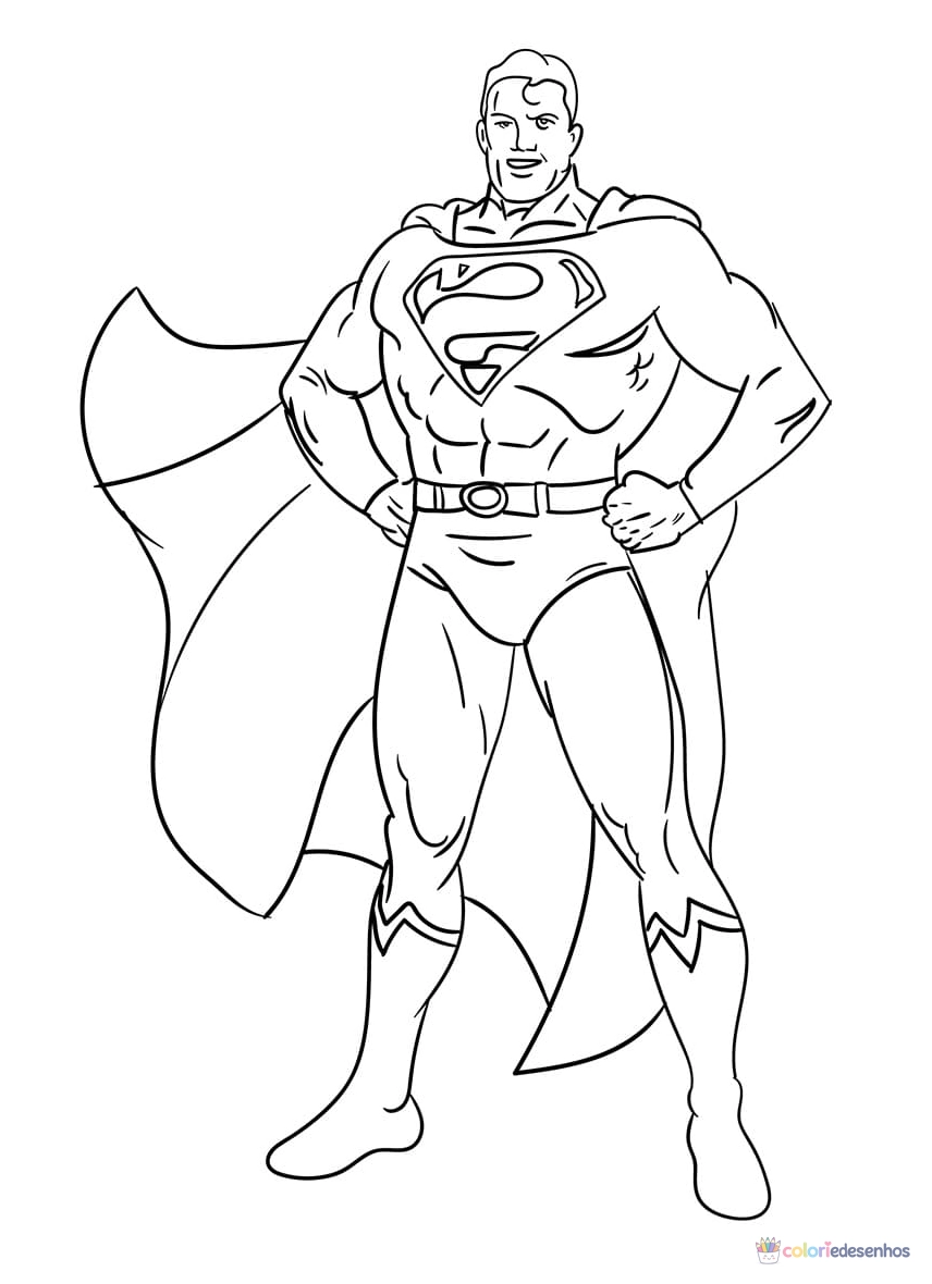 Superman (Super-homem) para colorir
