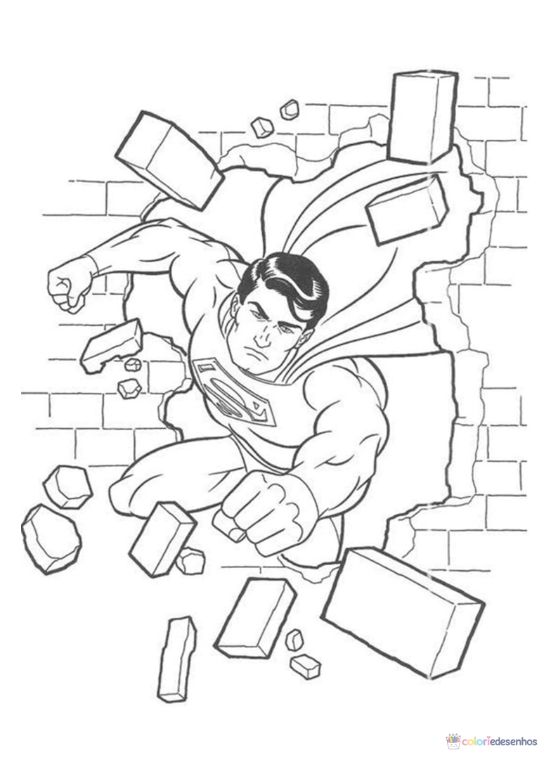 Superman (Super-homem) para colorir