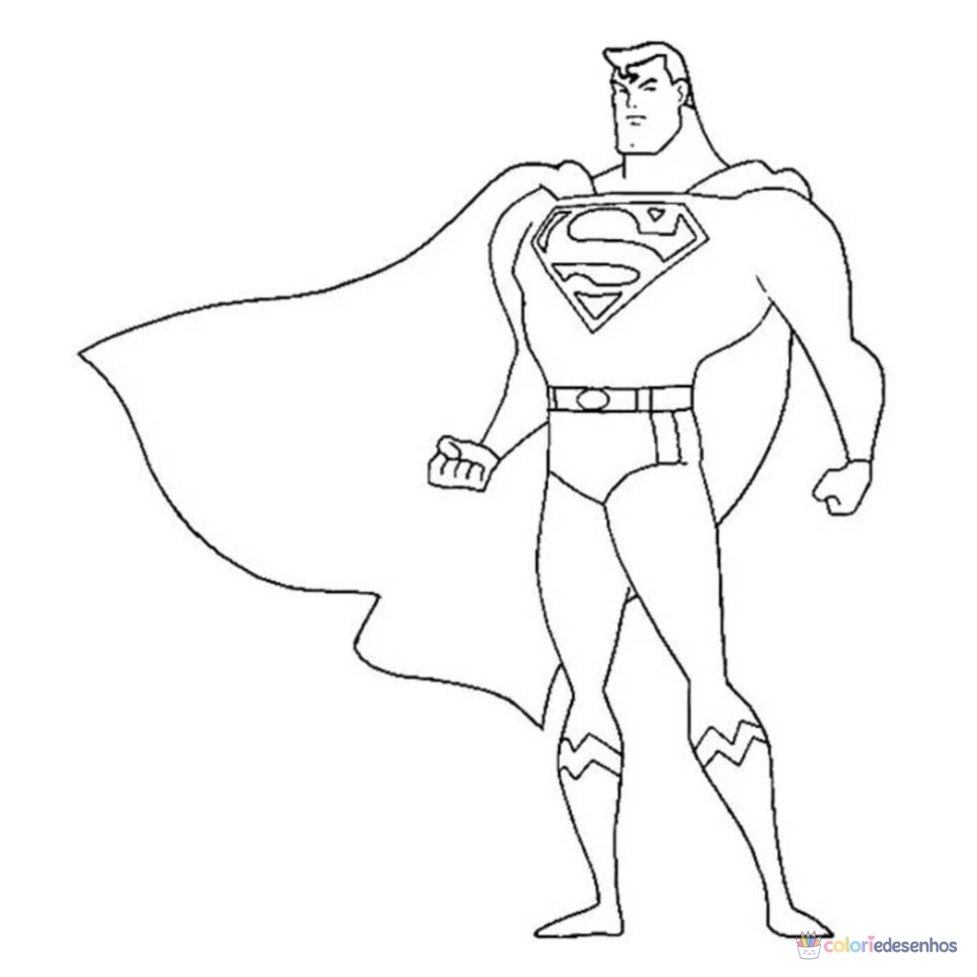 Superman para colorir
