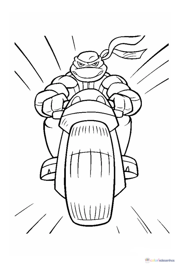 Tartarugas Ninja para colorir