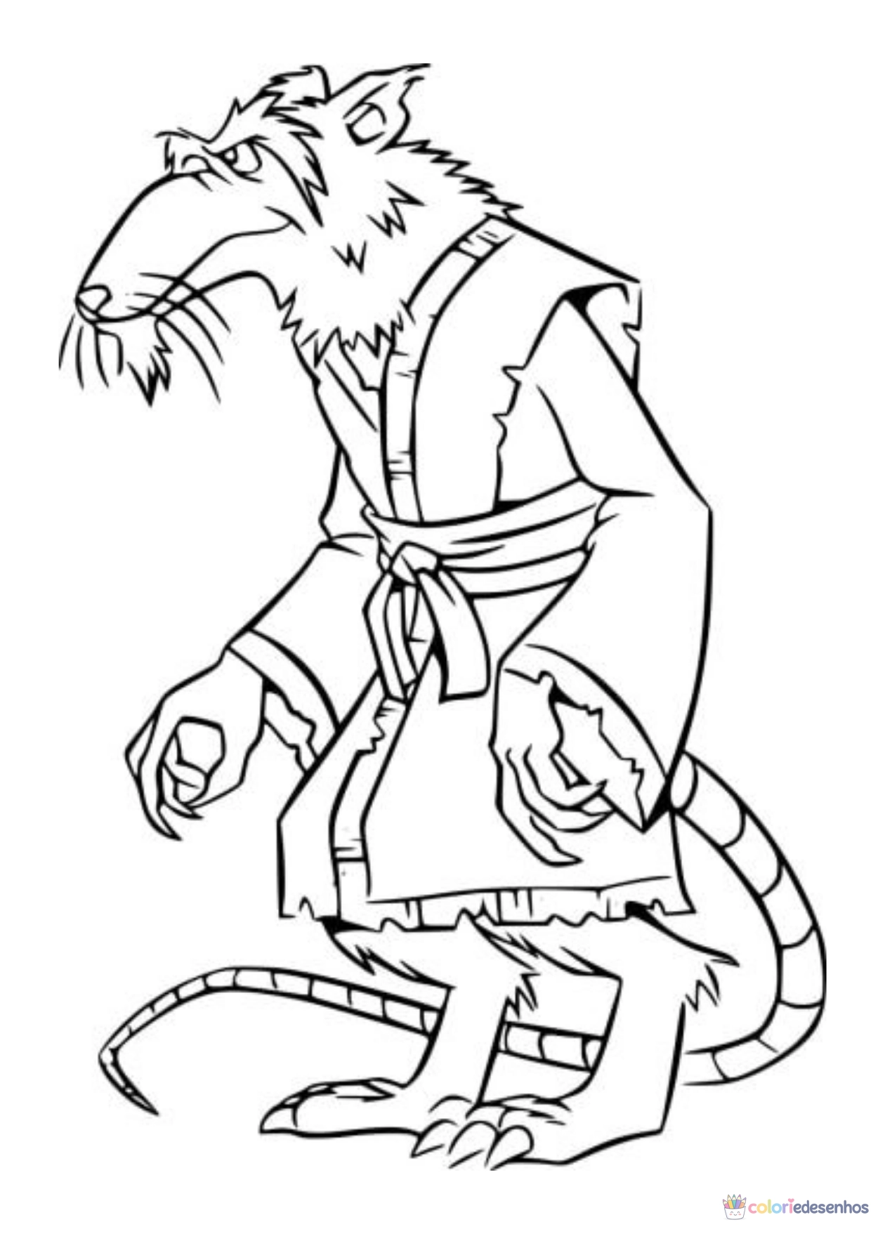 Tartarugas ninja para imprimir e colorir para colorir