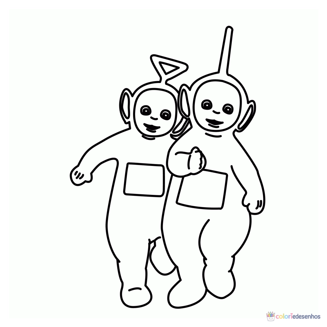 Teletubbies para colorir