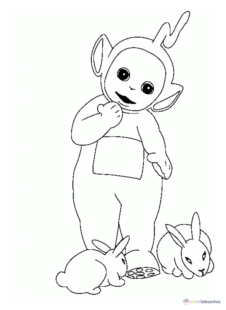 Teletubbies para colorir
