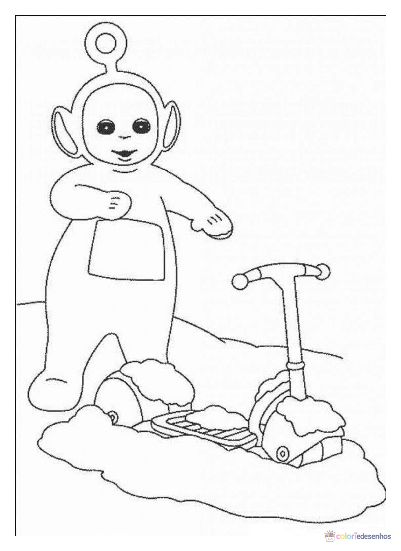 Teletubbies para colorir